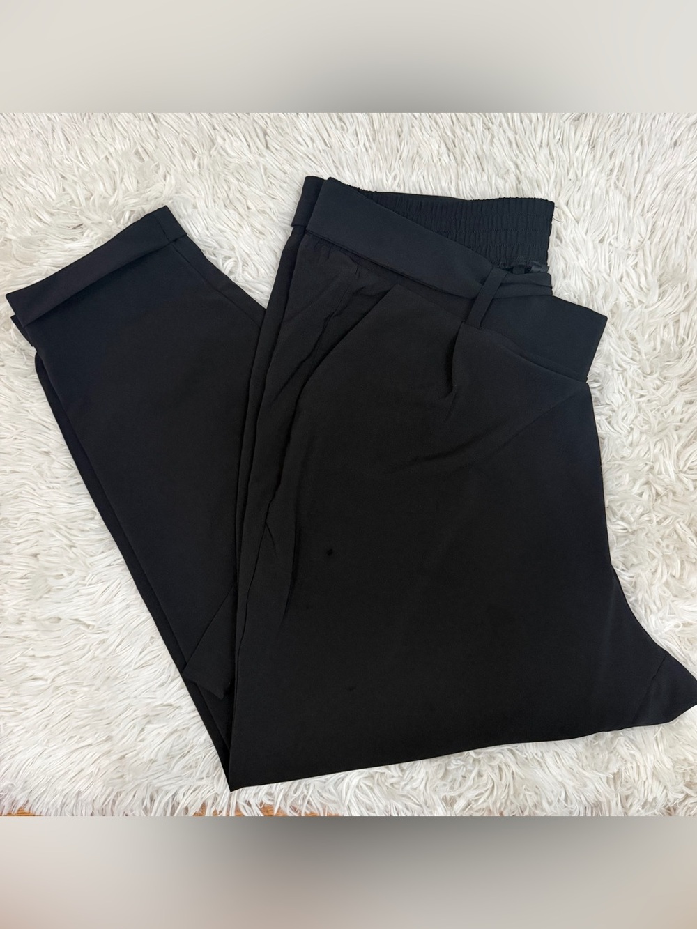 torrid Black Wide Leg Pull-On Pants